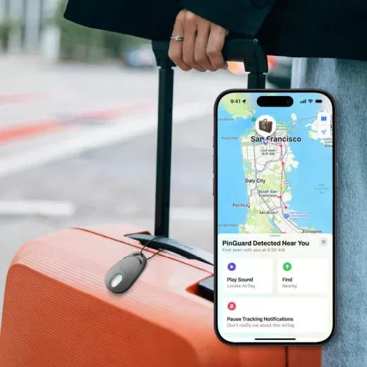 Трекер Momax Pinguard Find My Locator Tracker with Anti-Spy Camera Detector Orange