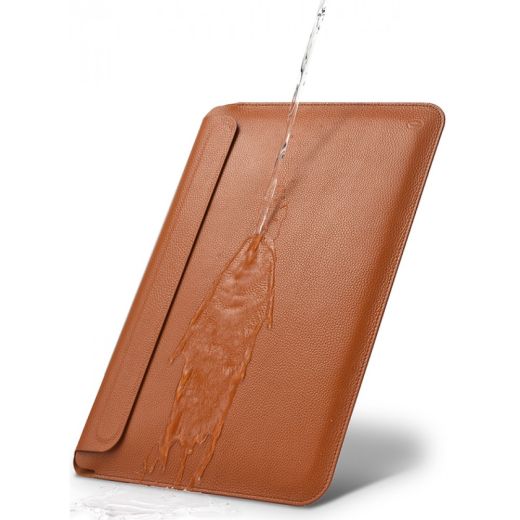 Чохол з натуральної шкіри WIWU Skin Pro Geniunie Leather Sleeve Series Brown для MacBook Pro 16" M1 | M2 | M3 | M4 (2021 | 2022 | 2023 | 2024) | Air 15"M4 | M3 | M2 (2025 | 2024 | 2023)