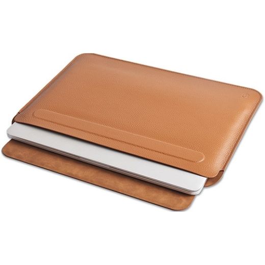 Чохол з натуральної шкіри WIWU Skin Pro Geniunie Leather Sleeve Series Brown для MacBook Pro 16" M1 | M2 | M3 | M4 (2021 | 2022 | 2023 | 2024) | Air 15"M4 | M3 | M2 (2025 | 2024 | 2023)