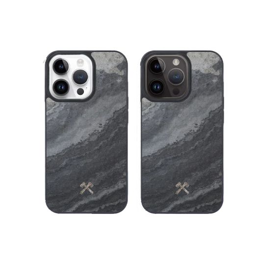 Чехол из натурального камня Woodcessories Bumper Case MagSafe Stone для iPhone 15 Pro Max