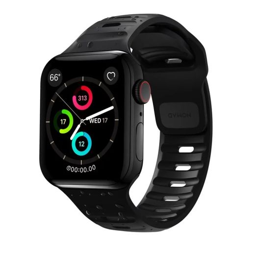 Силиконовый ремешок Nomad Sport Strap Black для Apple Watch 49мм | 45мм | 44мм (NM1AM10000)