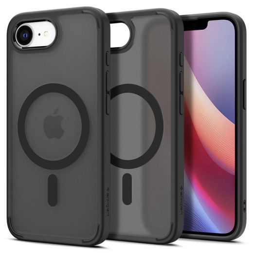 Прозорий чохол Spigen Ultra Hybrid MagSafe Frost Black для iPhone 16e (ACS09144)