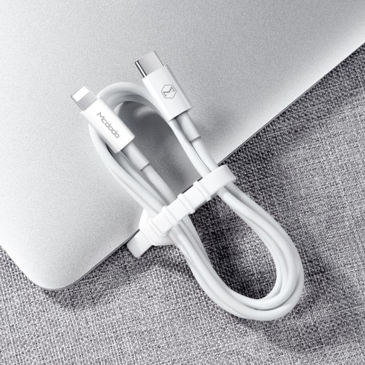 Кабель Mcdodo Original PD Quick Charge Lightning to Type-C Cable White (CA-709)