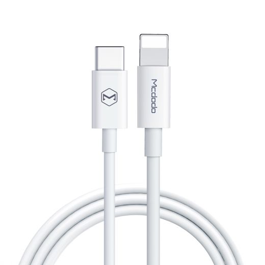 Кабель Mcdodo Original PD Quick Charge Lightning to Type-C Cable White (CA-709)