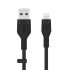 Силиконовый кабель Belkin Flex USB-A - Lightning Black 1m (CAA008bt1MBK)