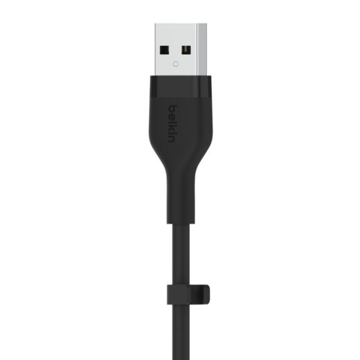 Силиконовый кабель Belkin Flex USB-A - Lightning Black 1m (CAA008bt1MBK)