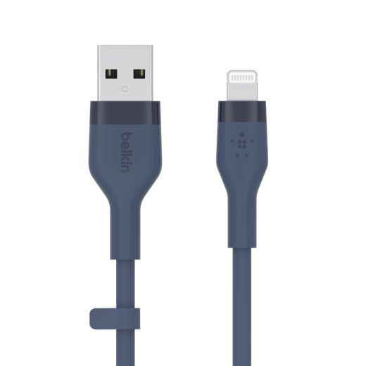 Силиконовый кабель Belkin Flex USB-A - Lightning Blue 1m (CAA008BT1MBL)