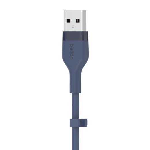 Силиконовый кабель Belkin Flex USB-A - Lightning Blue 1m (CAA008BT1MBL)