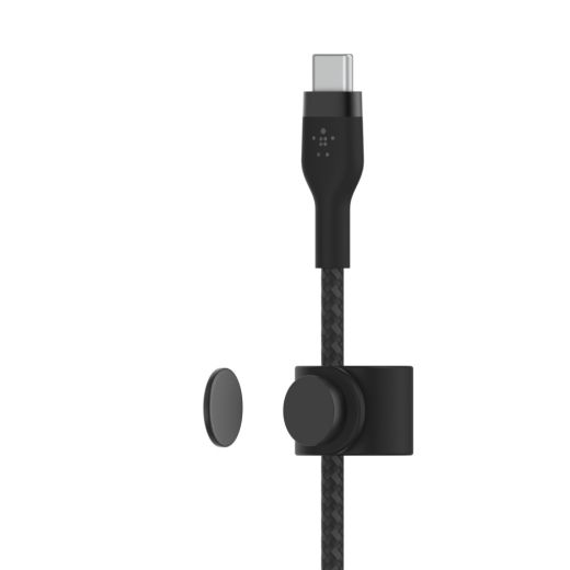 Силиконовый кабель Belkin PRO Flex USB-C - Lightning Black 1m (CAA011BT1MBK)