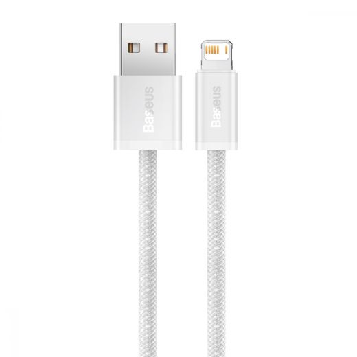 Кабель Baseus Dynamic Series Fast Charging Data Cable USB to iP 2.4A 1m White (CALD000402)