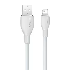Кабель Baseus Pudding Series Fast Charging Cable USB to iP 2.4A 1.2m White (P10355700221-00)