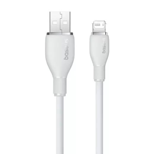 Кабель Baseus Pudding Series Fast Charging Cable USB to iP 2.4A 1.2m White (P10355700221-00)