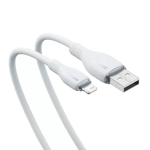Кабель Baseus Pudding Series Fast Charging Cable USB to iP 2.4A 1.2m White (P10355700221-00)