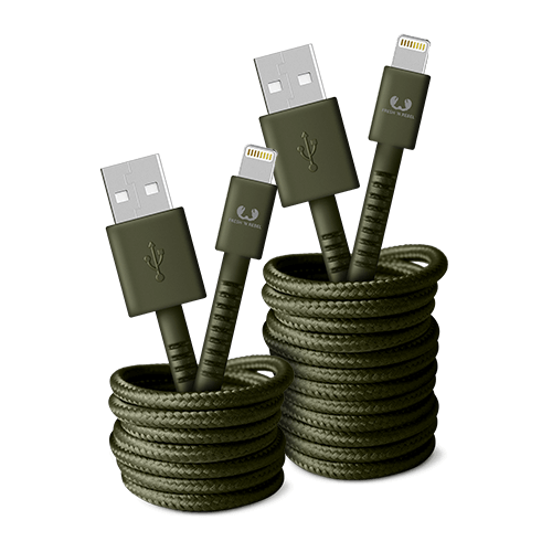 Кабель Fresh 'N Rebel Fabriq Lightning Cable 3m Army (2LCF300AR)