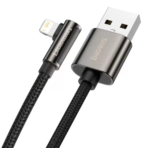 Кабель Baseus Legend Series Elbow Fast Charging USB-A to Lightning 1m Black (CALCS-01)