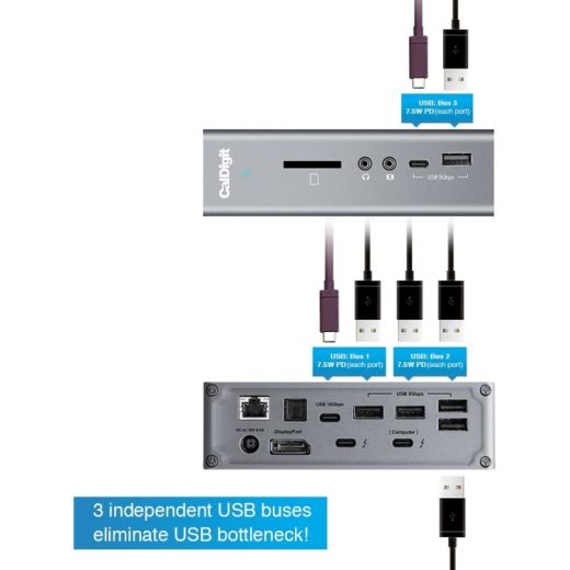 Адаптер CalDigit TS3 Plus Space Gray