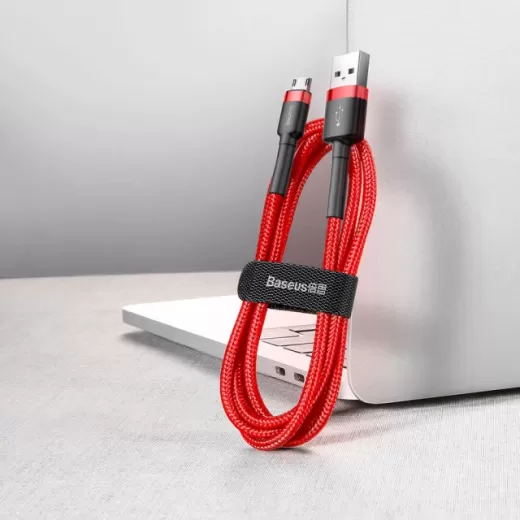 Кабель Baseus Cafule USB-A to Micro-USB 1m Red (CAMKLF-B09)