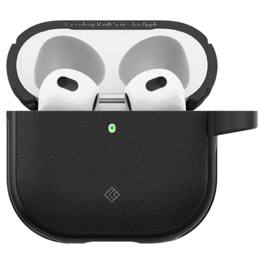 Чехол Caseology by Spigen Vault Matte Black для AirPods 4 (2024) (ACS08655)