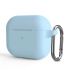 Силиконовый чехол с карабином CasePro Protective Silicone Case Light Blue для AirPods 3 Силиконовый чехол с карабином CasePro Protective Silicone Case Light Blue для AirPods 3