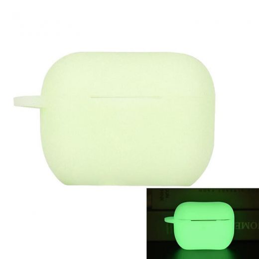 Силіконовий чохол із карабіном CasePro Protective Silicone Case Luminous для AirPods 3