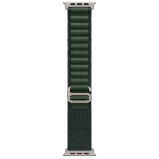 Ремешок CasePro Alpine Loop Dark Green Natural Titanium Finish для Apple Watch 49мм | 46мм | 45мм | 44мм