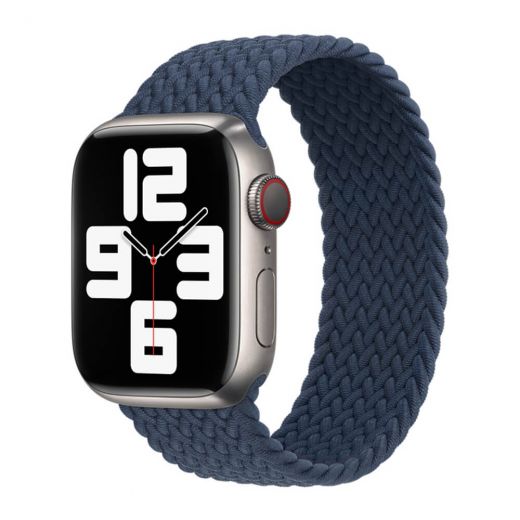 Ремешок CasePro Braided Solo Loop Abyss Blue Size M для Apple Watch 41mm | 40mm | 38mm