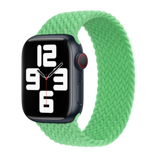 Ремешок CasePro Braided Solo Loop Bright Green Size M для Apple Watch 45mm | 44mm | 42mm