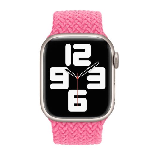 Ремешок CasePro Braided Solo Loop Flamingo Size S для Apple Watch 41mm | 40mm | 38mm