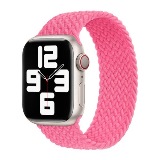 Ремешок CasePro Braided Solo Loop Flamingo Size S для Apple Watch 42mm | 41mm | 40mm | 38mm