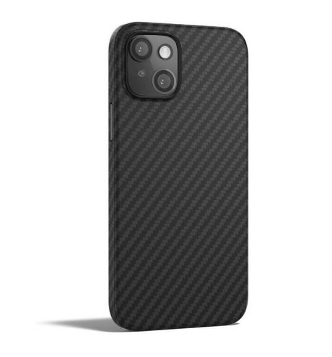 Карбоновый чехол CasePro Aramid Fiber Case Matte Black для iPhone 13 