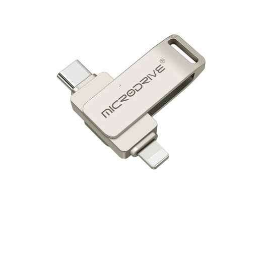 Флешка CasePro Dual Flash Stick 2-in-1 USB-C Lightning 128GB Silver