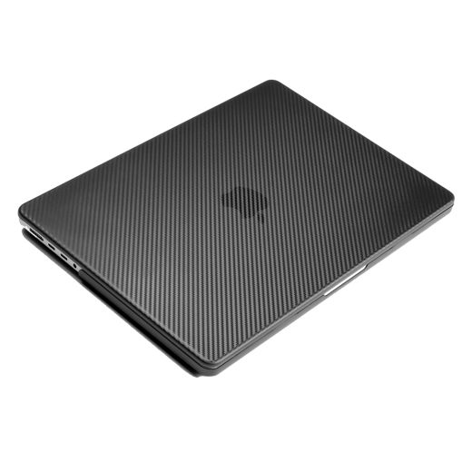 Чехол-накладка CasePro Carbon Fiber Black для MacBook Pro 14" M1 | M2 | M3 | M4 (2021 | 2022 | 2023 | 2024)