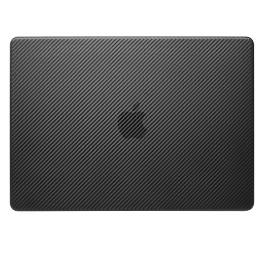 Чохол-накладка CasePro Carbon Fiber Black для MacBook Pro 14" (2021 | 2022 | 2023  M1 | M2 | M3)