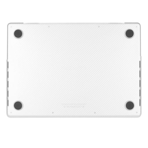 Чохол-накладка CasePro Carbon Fiber White для MacBook Pro 14" M1 | M2 | M3 | M4 (2021 | 2022 | 2023 | 2024)