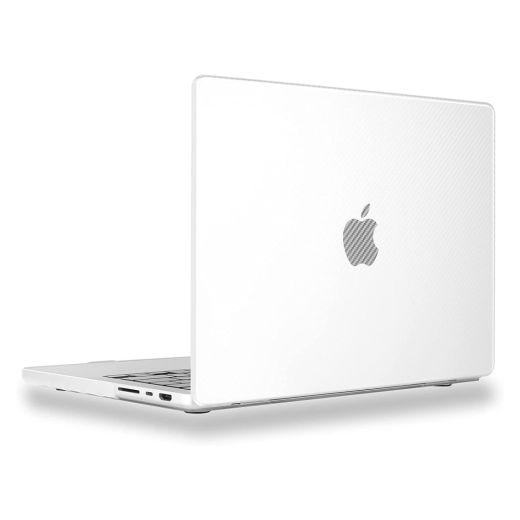 Чехол-накладка CasePro Carbon Fiber White для MacBook Pro 16" (2021 | 2022 | 2023  M1 | M2 | M3)