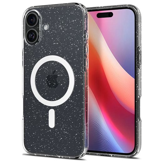 Чохол CasePro Glitter Case with MagSafe Transparent для iPhone 16