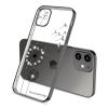 Чехол CasePro Glitter Plating Floral Case Black для iPhone 13 Pro