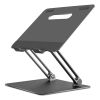 Алюминиевая подставка CasePro Laptop Stand with Air-cooled Ventilated Black для MacBook