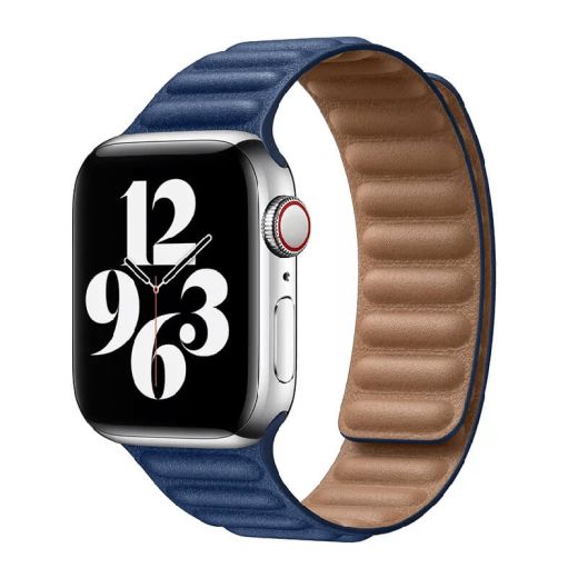 Шкіряний ремінець CasePro Leather Link Abyss Blue для Apple Watch 42mm | 41mm | 40mm | 38mm