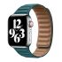 Кожаный ремешок CasePro Leather Link Green для Apple Watch 45mm | 44mm | 42mm