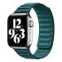 Кожаный ремешок CasePro Leather Link Size S | M Magnetic Forest Green для Apple Watch 41mm | 40mm | 38mm