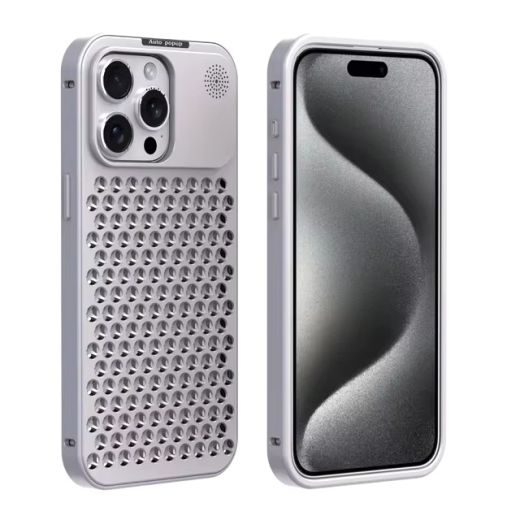 Металлический алюминиевый чехол CasePro Luxury Hollow Aluminum для iPhone 16 Pro