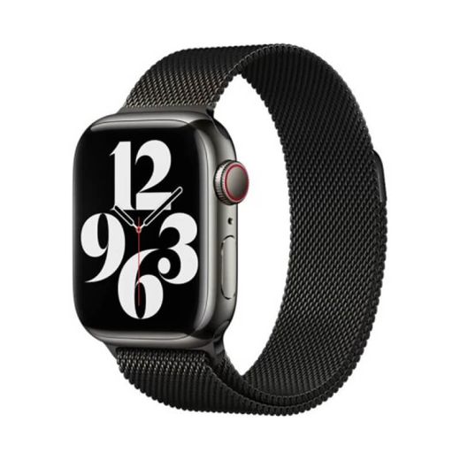 Металлический ремешок CasePro Milanese Loop Black для Apple Watch 41mm | 40mm | 38mm