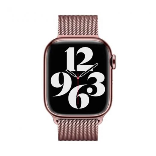 Металлический ремешок CasePro Milanese Loop Rose Gold для Apple Watch 41mm | 40mm | 38mm