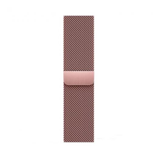 Металлический ремешок CasePro Milanese Loop Rose Gold для Apple Watch 42mm | 41mm | 40mm | 38mm