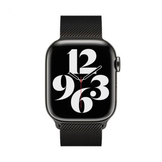 Металлический ремешок CasePro Milanese Loop Black для Apple Watch 45mm | 44mm | 42mm