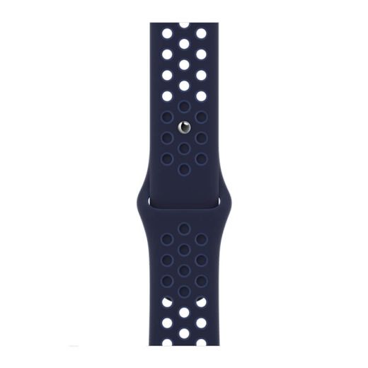 Силиконовый ремешок CasePro Nike Sport Band Midnight Navy | Mystic Navy для Apple Watch 45mm | 44mm | 42mm