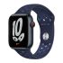 Силиконовый ремешок CasePro Nike Sport Band Midnight Navy | Mystic Navy для Apple Watch 45mm | 44mm | 42mm Силиконовый ремешок CasePro Nike Sport Band Midnight Navy | Mystic Navy для Apple Watch 45mm | 44mm | 42mm