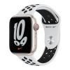 Силіконовий ремінець CasePro Nike Sport Band Pure Platinum | Black для Apple Watch 42mm | 41mm | 40mm | 38mm