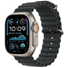 Ремінець CasePro Ocean Band Black with Natural Titanium Finish для Apple Watch 49мм | 46мм | 45мм